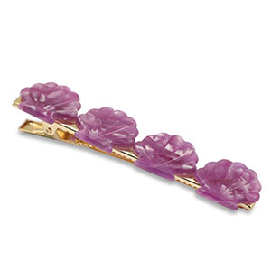 Hair accessories hairclips shell Purple