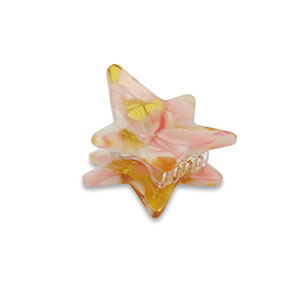 Hair accessories hair claw star Pink-Gold