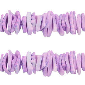Shell beads chips Purple