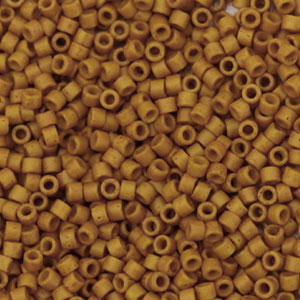Miyuki beads delica's 11/0 Opaque Dyed Pumpkin Brown DB-653