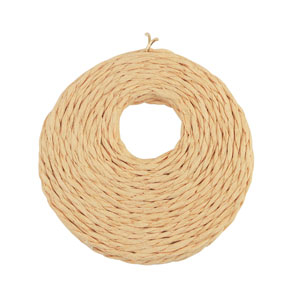 Raffia pendants 53mm Light Peach