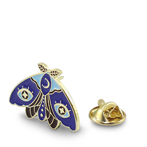 Pins moth Blue-Gold
