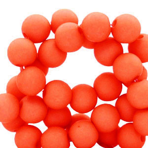 6 mm acrylic beads Red