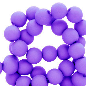 6 mm acrylic beads Dark Purple