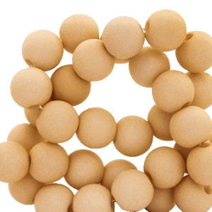 6 mm acrylic beads Light Brown
