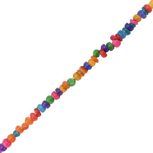 Shell beads disc Multicolor