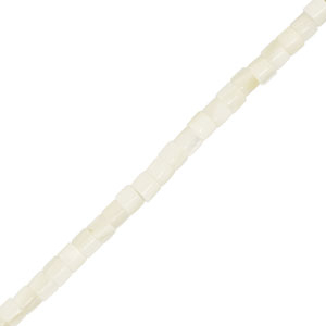 Shell beads tube White