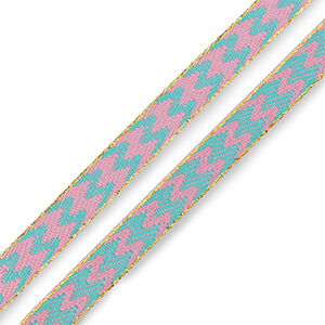 Ribbon text flowing lines Turquoise Blue-Pink