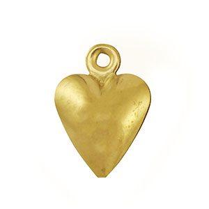 Stainless steel charms heart Gold