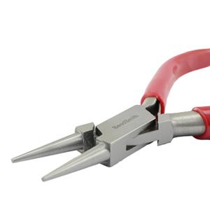 Beadsmith round nose pliers with spring Red-silver