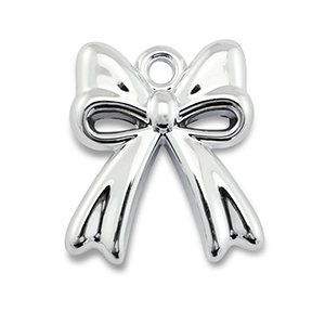 Acrylic charms bow Silver