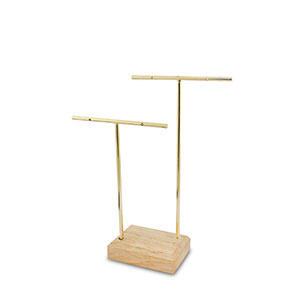 Jewellery display for earrings Natural-Gold