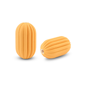 Acrylic beads oval Orange