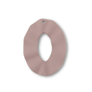 Acrylic charms oval Taupe Brown