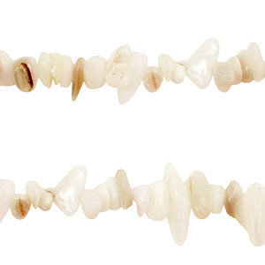 Chips stone beads Off White