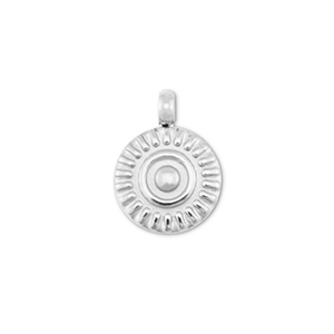 Stainless steel charms sun Silver