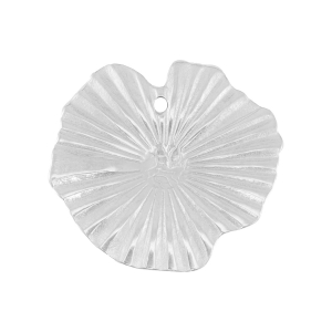 Stainless steel charms lillypad Silver