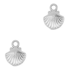 Stainless steel charms shell Silver