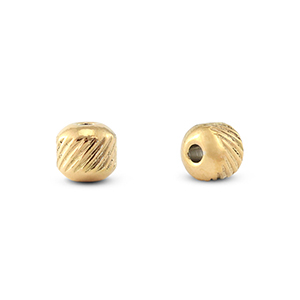 Stainless steel beads 6mm Gold