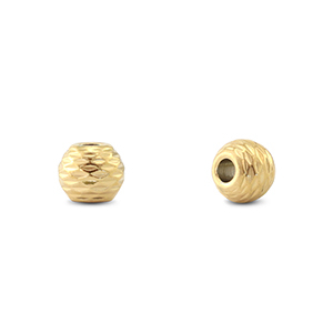 Stainless steel beads 6mm Gold
