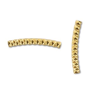 Stainless steel beads tube Gold