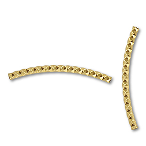 Stainless steel beads tube Gold