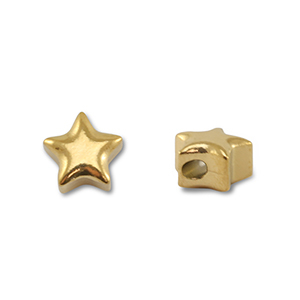 Stainless steel beads star Gold