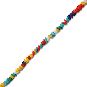 Glass beads rhomboid Multicolor