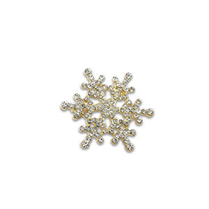 Brooches snowflake Gold