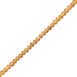 Top faceted beads 8x6mm disc Brown