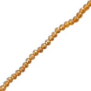 Top faceted beads 6x4mm disc Brown