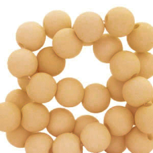 6 mm acrylic beads Light Brown