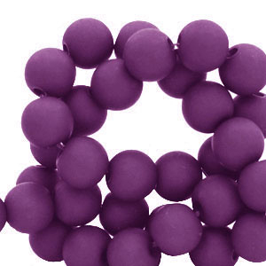 4 mm acrylic beads Dark Purple