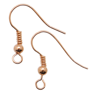 DQ European metal earrings Rose Gold (nickel free)