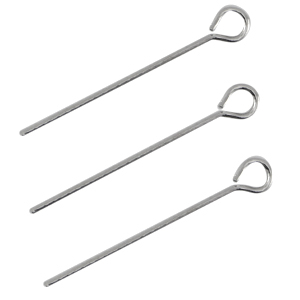 DQ European metal eyepins 25mm Antique Silver (nickel free)