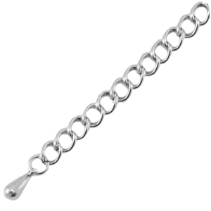 DQ European metal findings extension chain Antique silver (nickel free)
