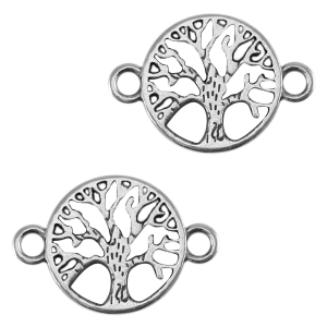 DQ European metal connector tree Antique Silver (nickel free)