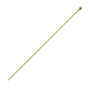 DQ European metal headpin with ball 50mm Antique Bronze (nickel free)