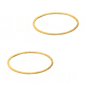 DQ European metal connectorl oval closed ring Gold (nickel free)