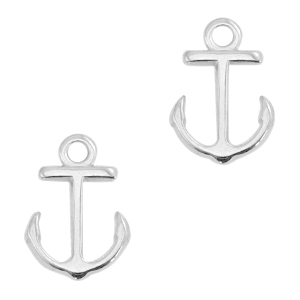 DQ European metal charms anchor Antique Silver (nickel free)