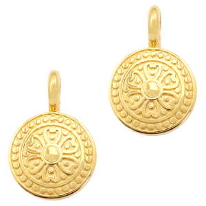 DQ European metal charms mandala Gold (nickel free)