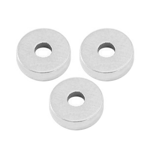 DQ European metal beads disc rondelle 6x2mm Antique Silver (nickel free)