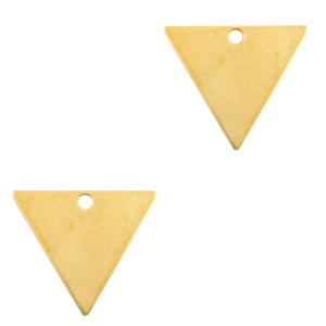 DQ European metal charms triangle Gold (nickel free)