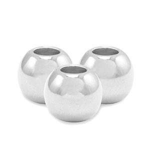 DQ European metal beads 6mm Antique Silver (nickel free)