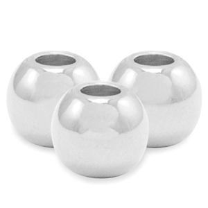 DQ European metal beads 3mm Antique Silver (nickel free)