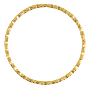 DQ European metal findings closed rings 45mm Gold (nickel free)