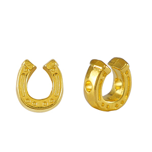 DQ European metal beads horseshoe Gold (nickel free)