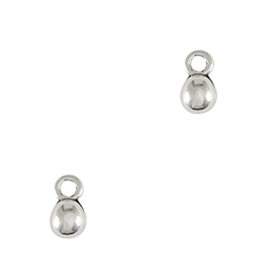 DQ European metal charms ball Antique Silver (nickel free)