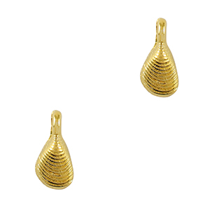 DQ European metal charms shell Gold (nickel free)