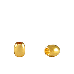 DQ European metal beads rice Gold (nickel free)